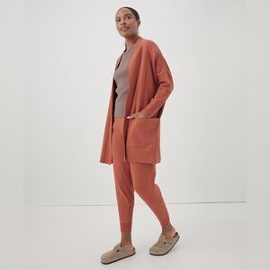 Pact Airplane Cardigan large patch pockets organic cotton